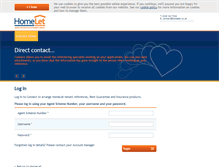 Tablet Screenshot of connect.homelet.co.uk